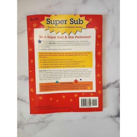 Super Sub Must Have handbook for Sub teachers Lesson Plans & more paperback idea - Picture 4 of 7